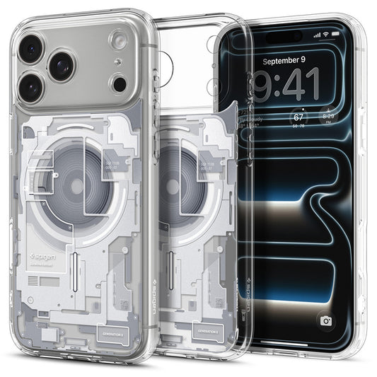 MagSafe-deksel for Apple iPhone 18 Pro Max / 17 Pro Max, Spigen, Ultra Hybrid Zero One, Hvit ACS12126