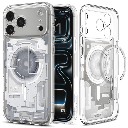 MagSafe-deksel for Apple iPhone 18 Pro Max / 17 Pro Max, Spigen, Ultra Hybrid Zero One, Hvit ACS12126