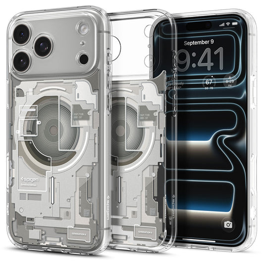 MagSafe-deksel for Apple iPhone 18 Pro Max / 17 Pro Max, Spigen, Ultra Hybrid Zero One, Grå ACS12127