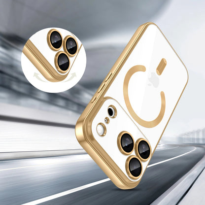 MagSafe-deksel for Apple iPhone 18 Pro Max / 17 Pro Max, Techsuit, Luxury Crystal, Gull
