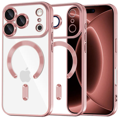 MagSafe-deksel for Apple iPhone 18 Pro Max / 17 Pro Max, Techsuit, Luxury Crystal, Rosa