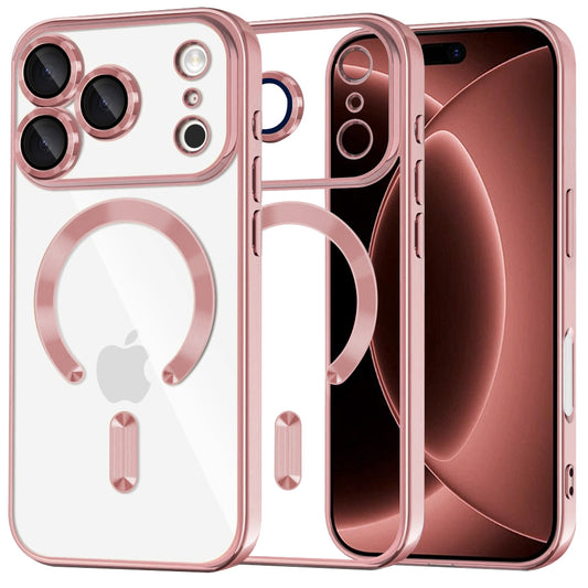 MagSafe-deksel for Apple iPhone 18 Pro Max / 17 Pro Max, Techsuit, Luxury Crystal, Rosa