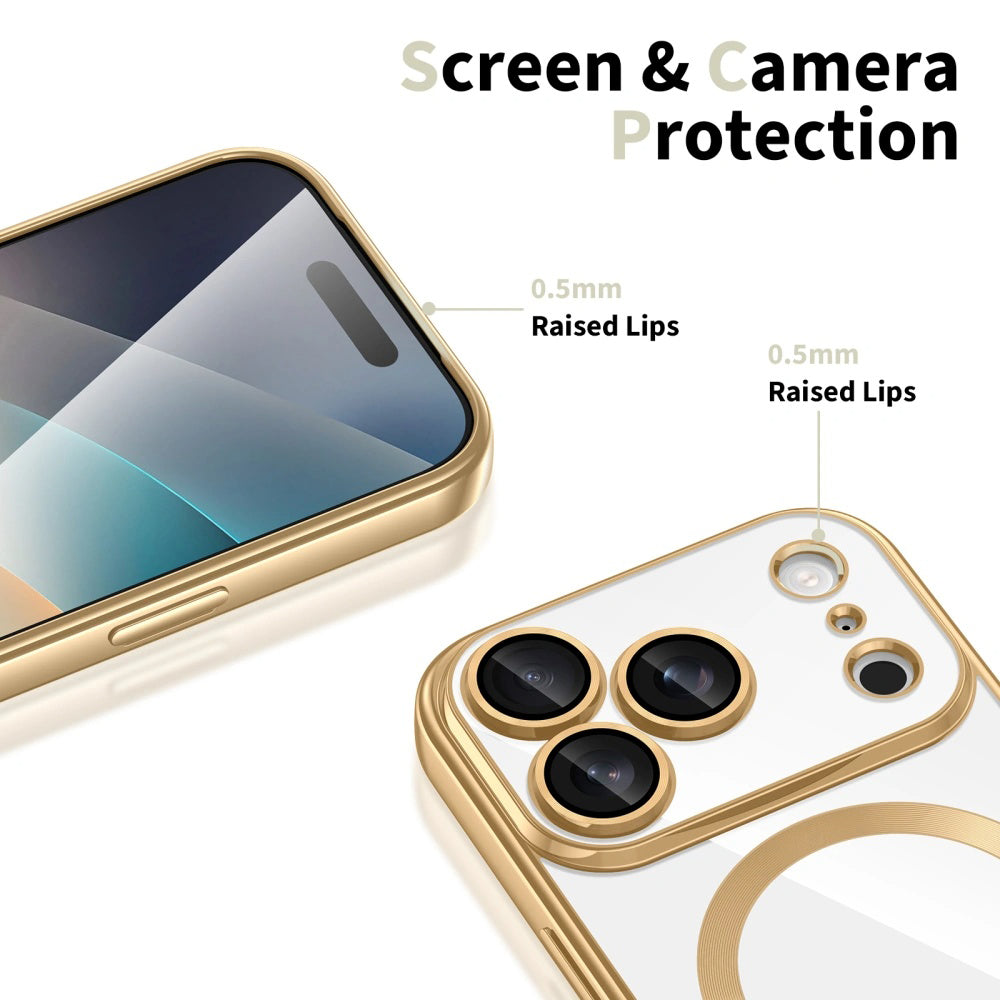 MagSafe-deksel for Apple iPhone 18 Pro Max / 17 Pro Max, Techsuit, Luxury Crystal, Rosa