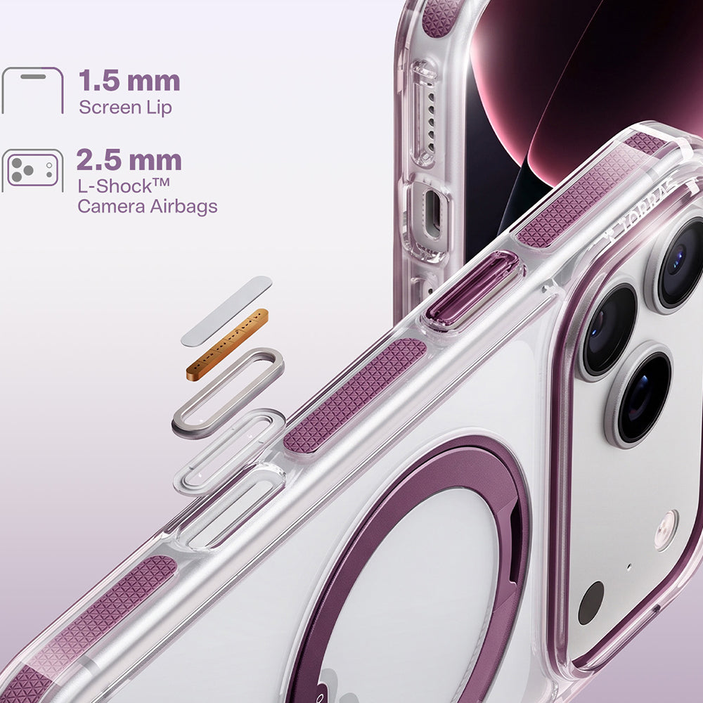 MagSafe-deksel for Apple iPhone 18 Pro Max / 17 Pro Max, Torras, Ostand O3 Light, Lilla