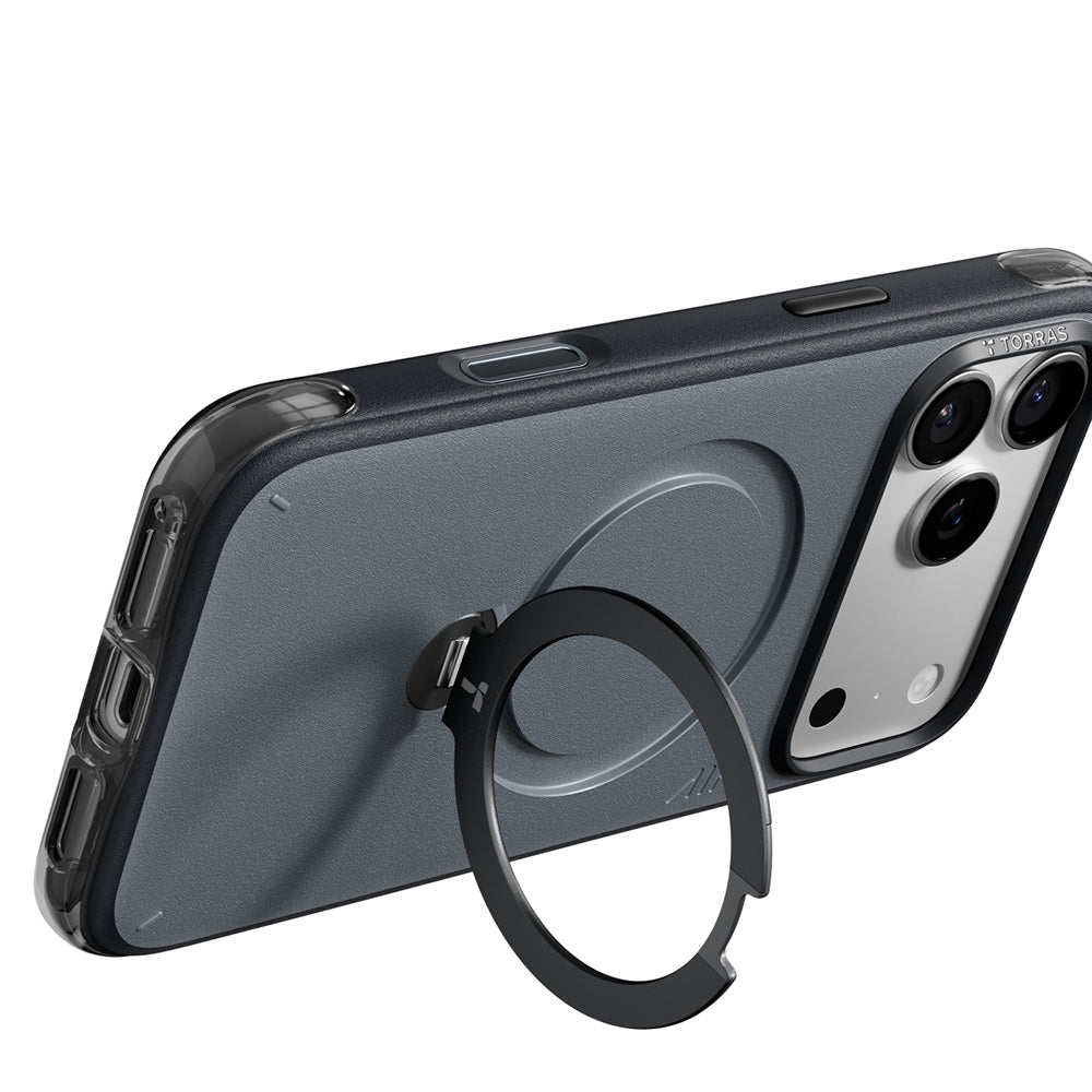 MagSafe-deksel for Apple iPhone 18 Pro Max / 17 Pro Max, Torras, Ostand Q3 Air Essential, svart