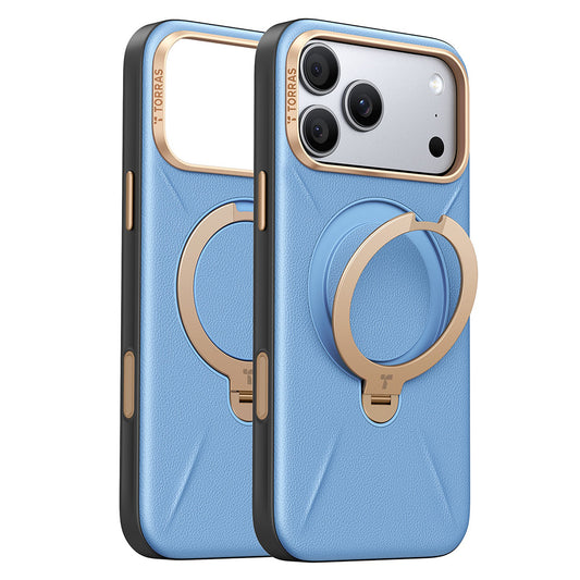 MagSafe-deksel for Apple iPhone 18 Pro Max / 17 Pro Max, Torras, QPRO Leather, Blå