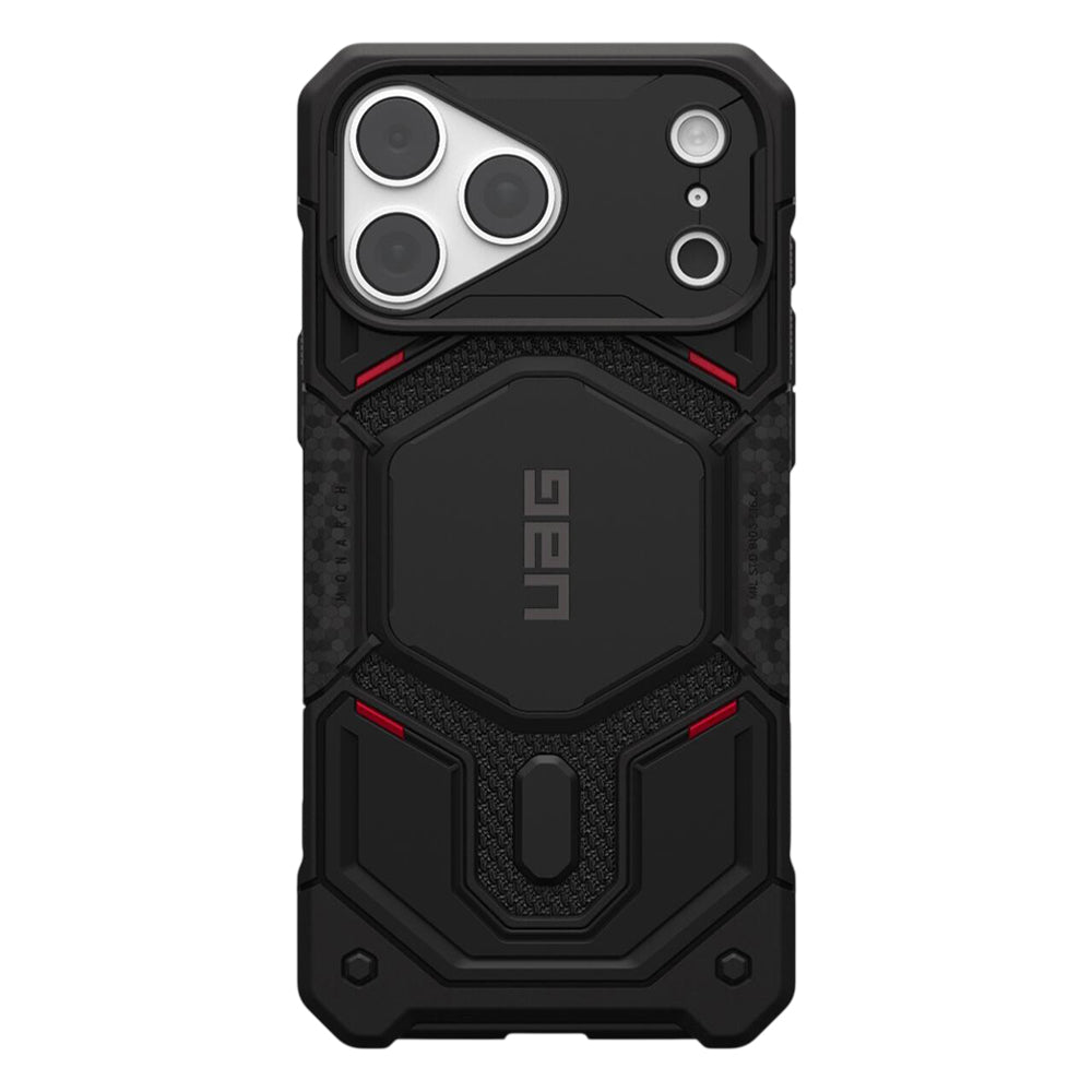 MagSafe-deksel for Apple iPhone 18 Pro Max / 17 Pro Max, Urban Armor Gear Kevlar, Monarch Pro, Svart