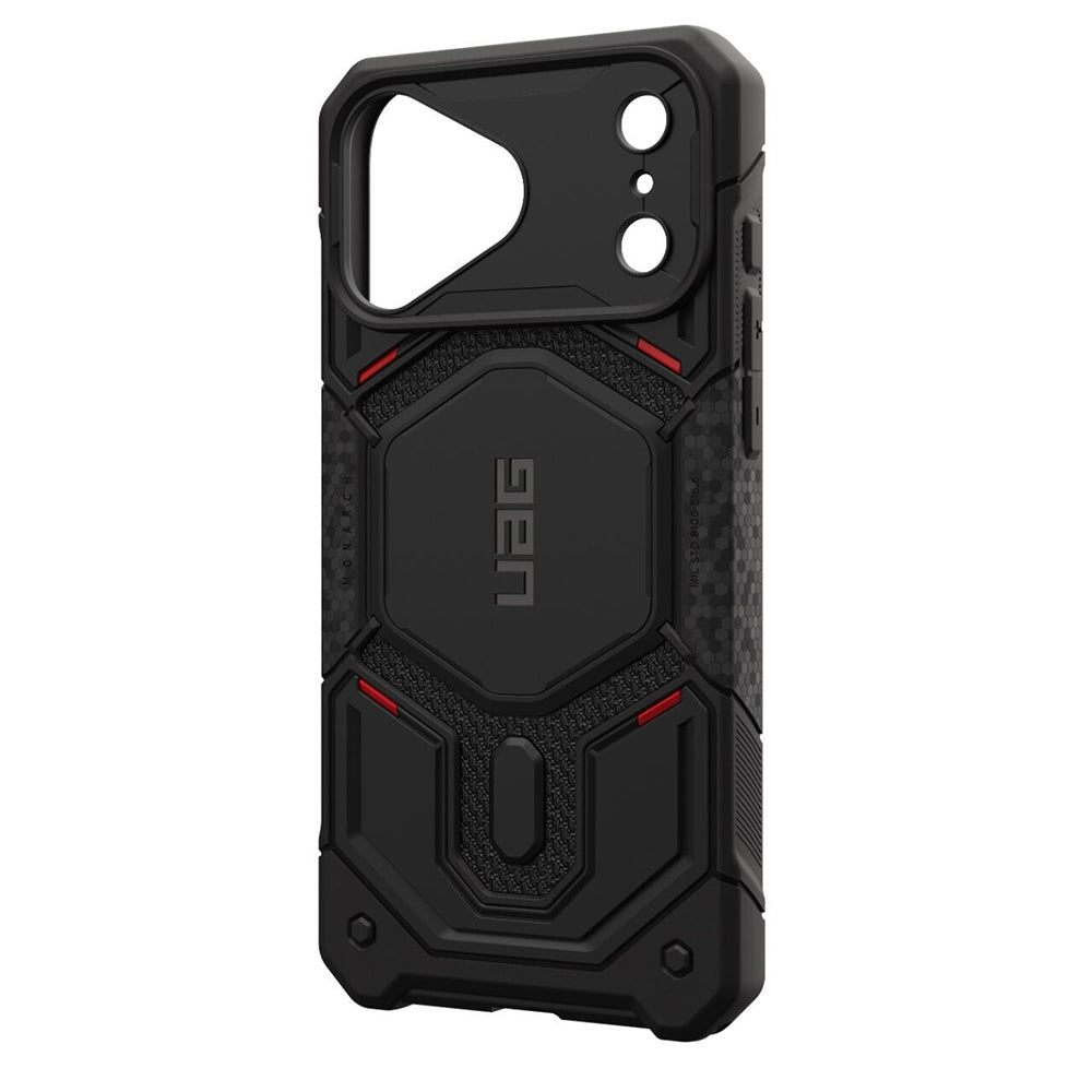 MagSafe-deksel for Apple iPhone 18 Pro Max / 17 Pro Max, Urban Armor Gear Kevlar, Monarch Pro, Svart