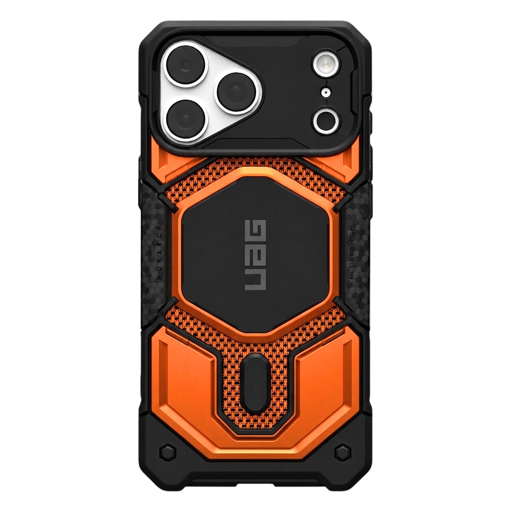 MagSafe-deksel for Apple iPhone 18 Pro Max / 17 Pro Max, Urban Armor Gear, Monarch Pro Kevlar, Oransje