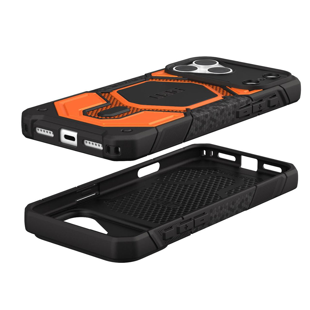 MagSafe-deksel for Apple iPhone 18 Pro Max / 17 Pro Max, Urban Armor Gear, Monarch Pro Kevlar, Oransje