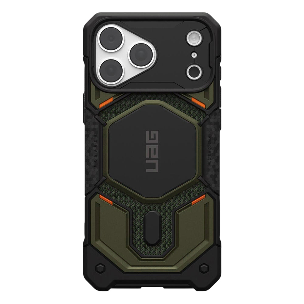 MagSafe-deksel for Apple iPhone 18 Pro Max / 17 Pro Max, Urban Armor Gear, Monarch Pro Kevlar, Grønn