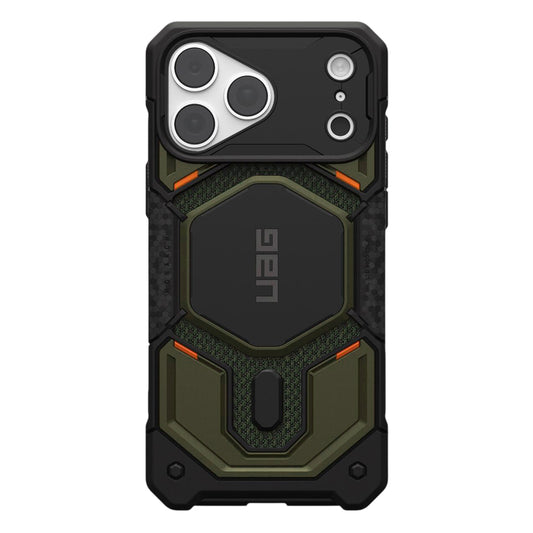 MagSafe-deksel for Apple iPhone 18 Pro Max / 17 Pro Max, Urban Armor Gear, Monarch Pro Kevlar, Grønn
