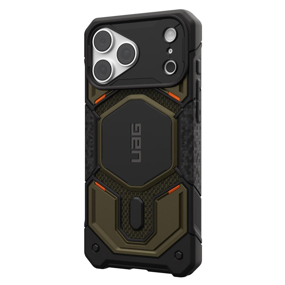 MagSafe-deksel for Apple iPhone 18 Pro Max / 17 Pro Max, Urban Armor Gear, Monarch Pro Kevlar, Grønn