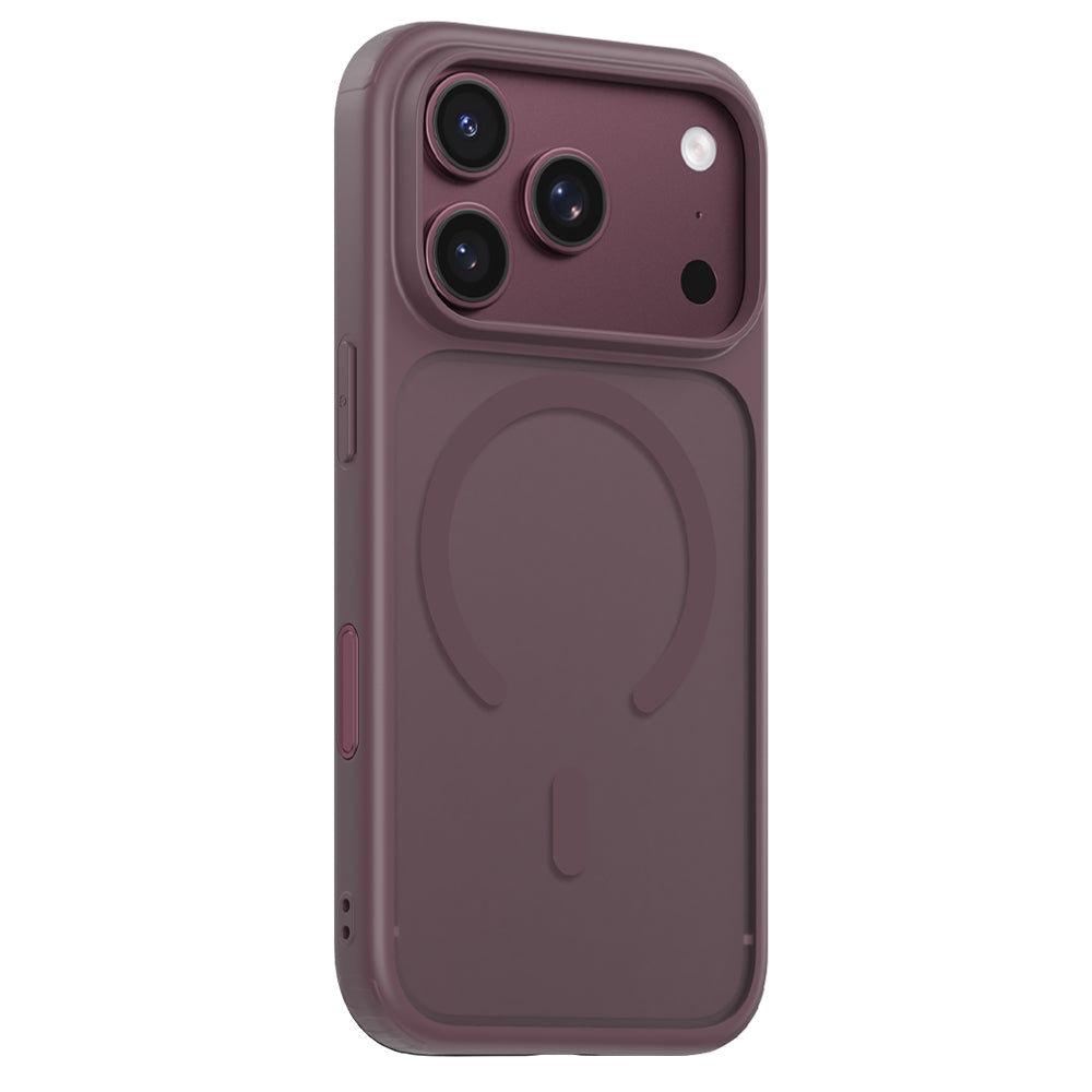 MagSafe-deksel til Apple iPhone 18 Pro Max, Blueo, APE Anti-Drop, burgunderrød