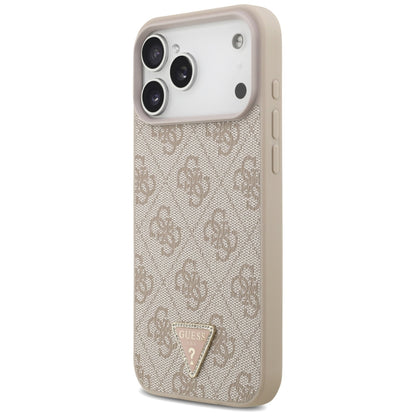 MagSafe-deksel for Apple iPhone 18 Pro Max, Guess, 4G Triangle Strass, Rosa
