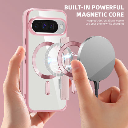 MagSafe-deksel for Google Pixel 10 Pro XL, Techsuit, SmartMag Book, Rosa