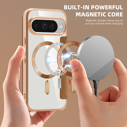MagSafe-deksel for Google Pixel 10 Pro XL, Techsuit, SmartMag Book, Brun