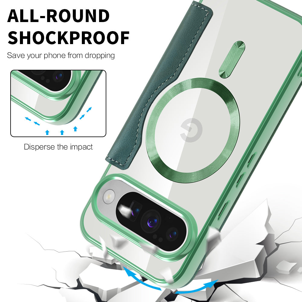MagSafe-deksel for Google Pixel 10 Pro / 10, Techsuit, SmartMag Book, Grønn
