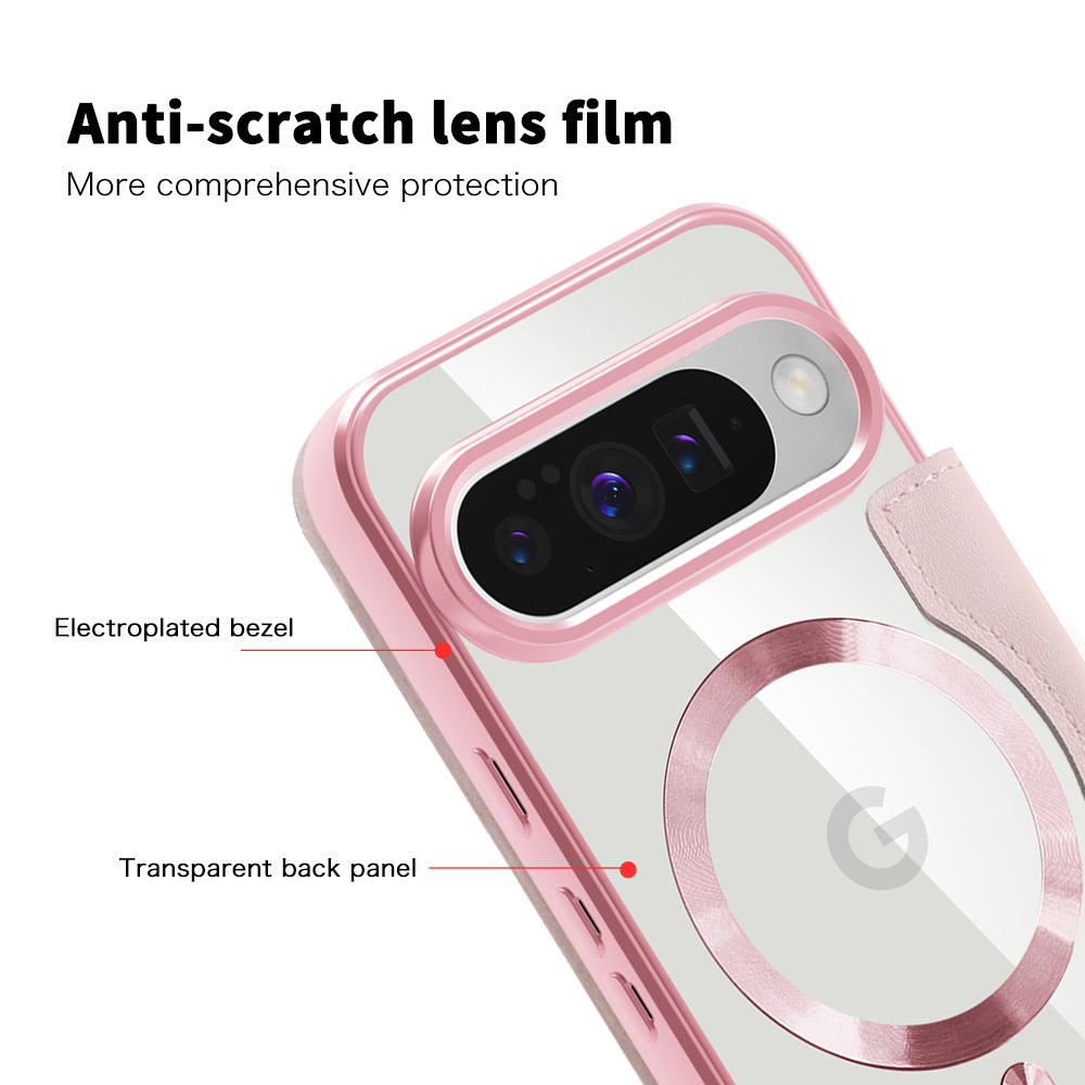 MagSafe-deksel for Google Pixel 10 Pro / 10, Techsuit, SmartMag Book, Rosa