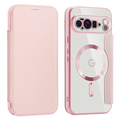 MagSafe-deksel for Google Pixel 10 Pro XL, Techsuit, SmartMag Book, Rosa