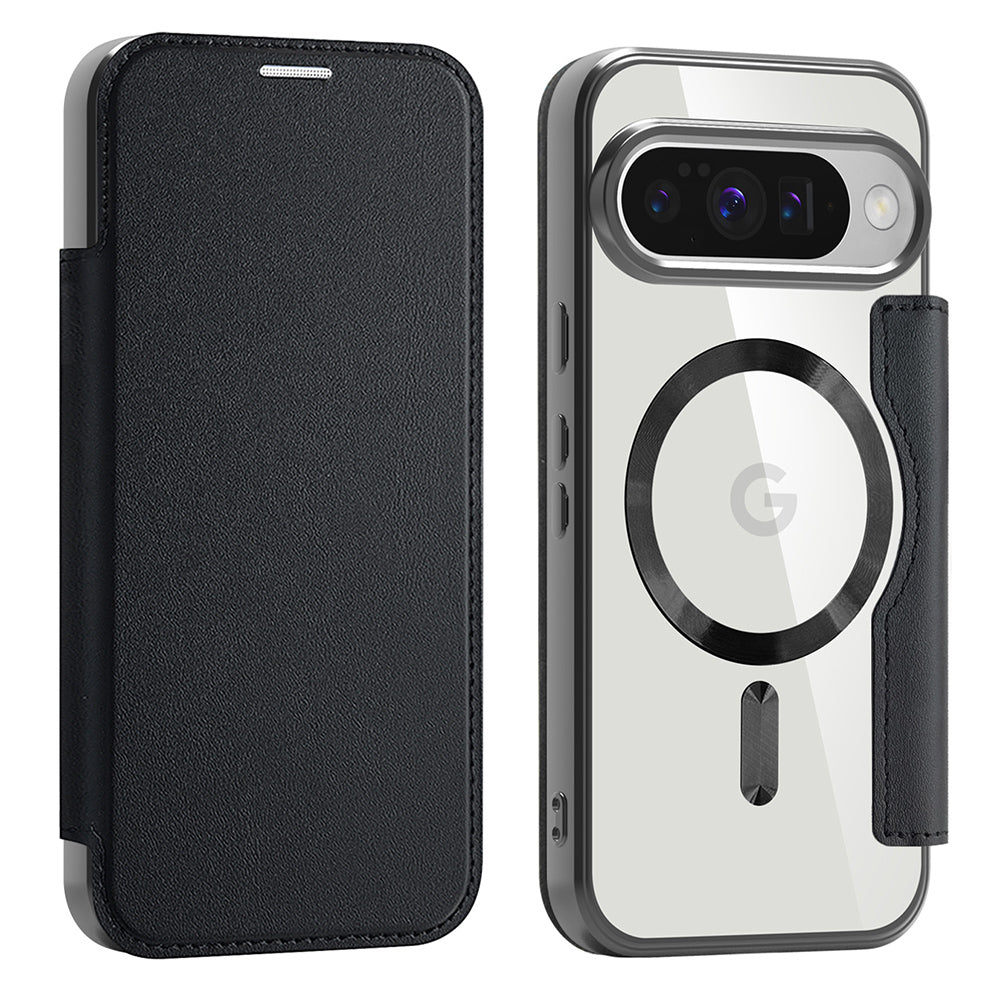 MagSafe-deksel for Google Pixel 10 Pro / 10, Techsuit, SmartMag Book, svart