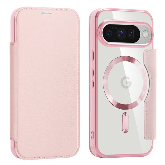 MagSafe-deksel for Google Pixel 10 Pro / 10, Techsuit, SmartMag Book, Rosa