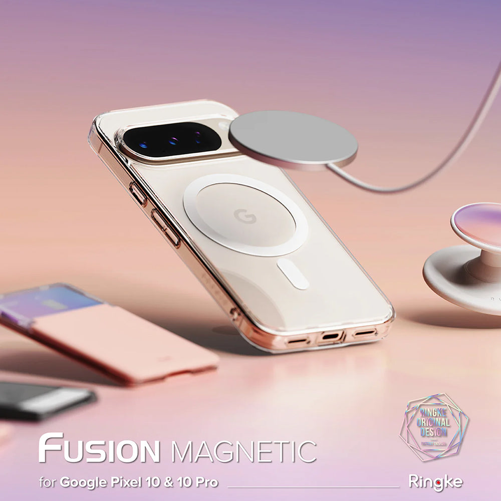 MagSafe-deksel for Google Pixel 10 Pro / 10, Ringke, Fusion, Transparent
