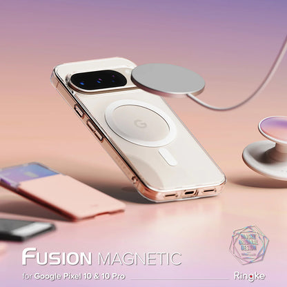 MagSafe-deksel for Google Pixel 10 Pro / 10, Ringke, Fusion, Transparent