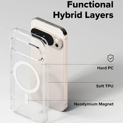 MagSafe-deksel for Google Pixel 10 Pro / 10, Ringke, Fusion, Transparent