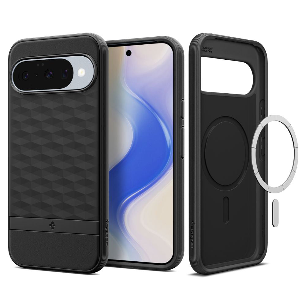 MagSafe-deksel for Google Pixel 10 Pro / 10, Spigen, Caseology Parallax, Matt Svart ACS09708