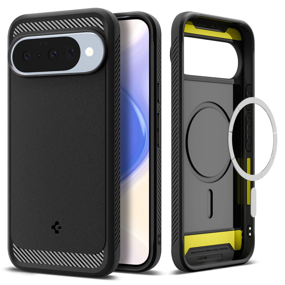 MagSafe-deksel for Google Pixel 10 Pro / 10, Spigen, Rugged Armor, Matt svart ACS09698