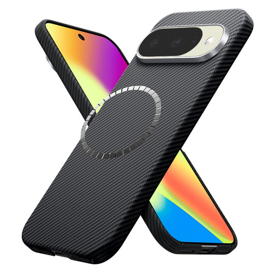 MagSafe-deksel for Google Pixel 10 Pro / 10, Techsuit, Aramidfiber, Svart