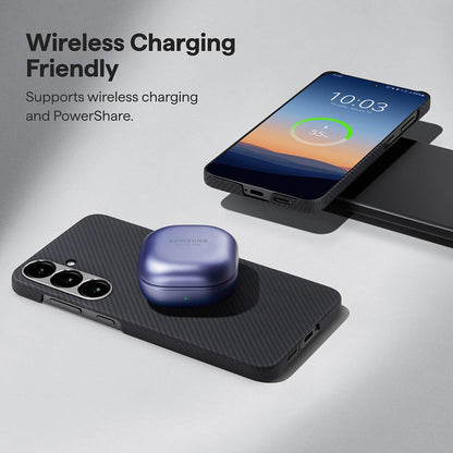 MagSafe-deksel for Google Pixel 10 Pro / 10, Techsuit, Aramidfiber, Svart