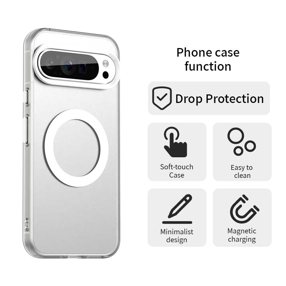 MagSafe-deksel for Google Pixel 10 Pro / 10, Techsuit, CandyCase, hvit