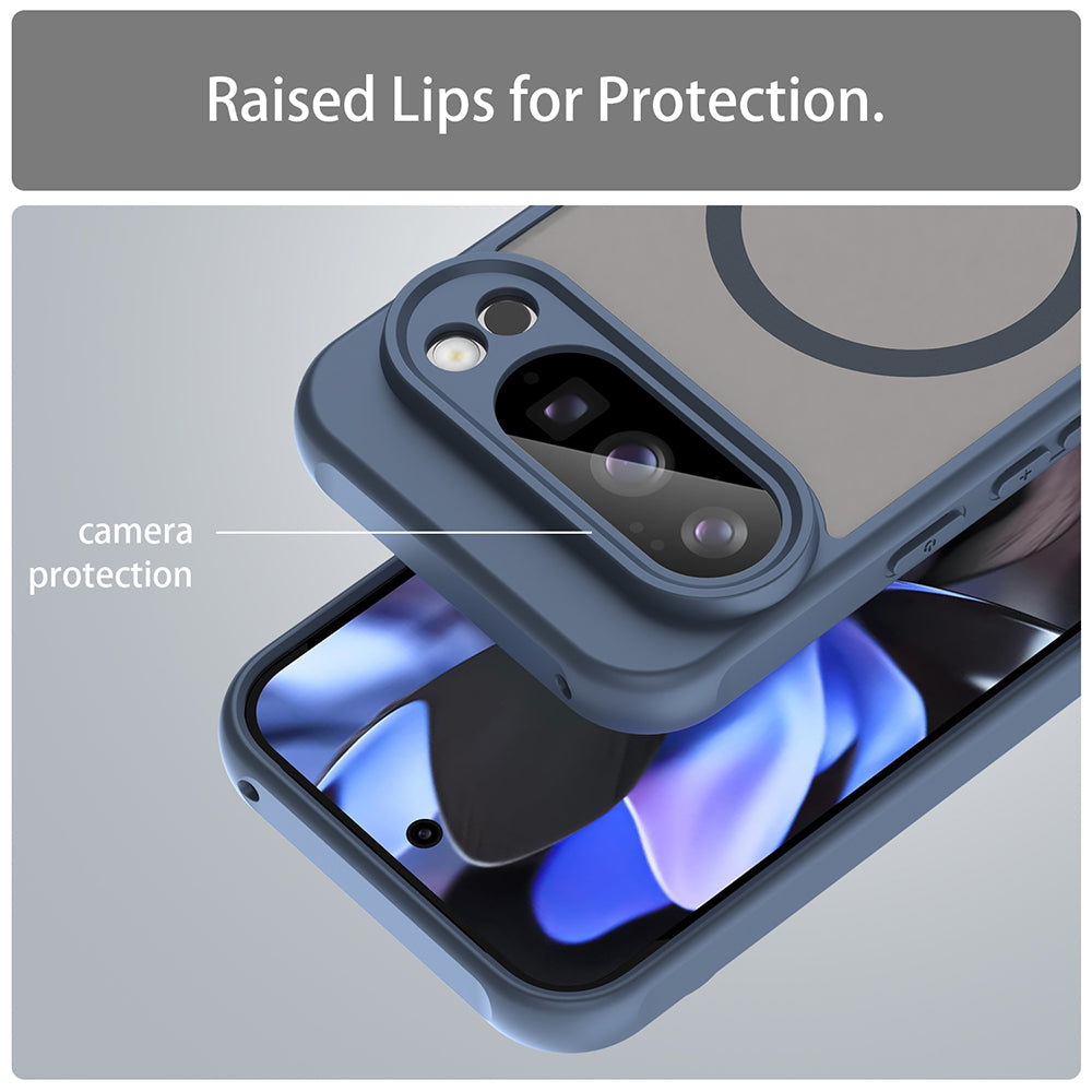 MagSafe-deksel for Google Pixel 10 Pro, Techsuit, HaloFrost II, Marineblå