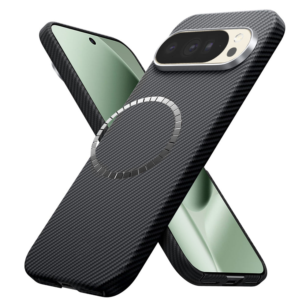 MagSafe-deksel for Google Pixel 10 Pro XL, Techsuit, Aramidfiber, Svart