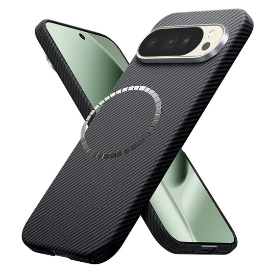 MagSafe-deksel for Google Pixel 10 Pro XL, Techsuit, Aramidfiber, Svart