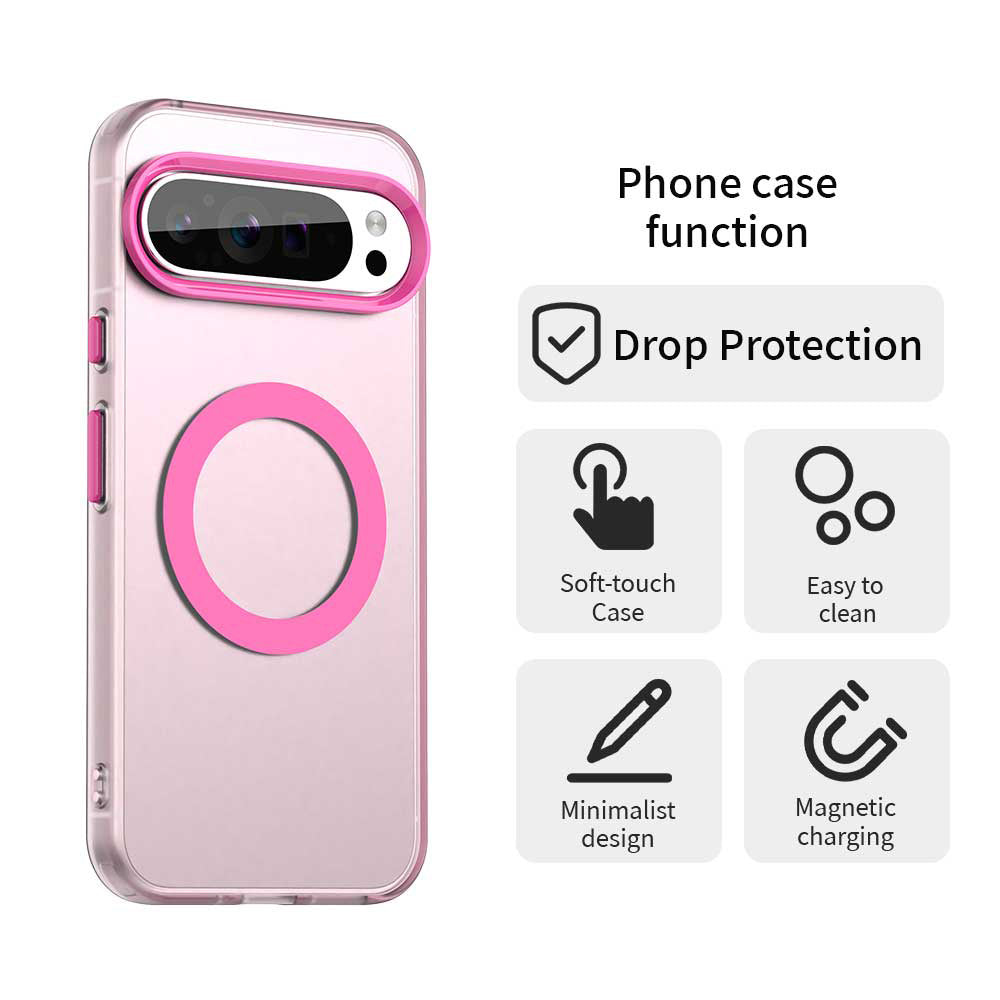 MagSafe-deksel for Google Pixel 10 Pro XL, Techsuit, CandyCase, Rosa