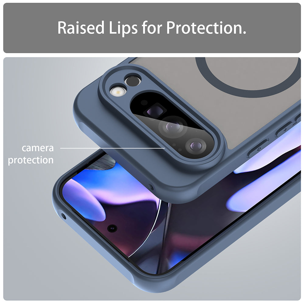 MagSafe-deksel for Google Pixel 10 Pro XL, Techsuit, HaloFrost II, Marineblå