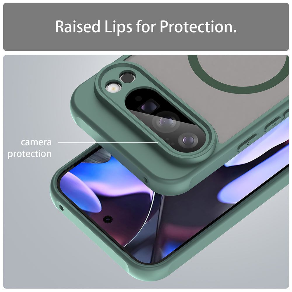 MagSafe-deksel for Google Pixel 10 Pro XL, Techsuit, HaloFrost II, Grønn