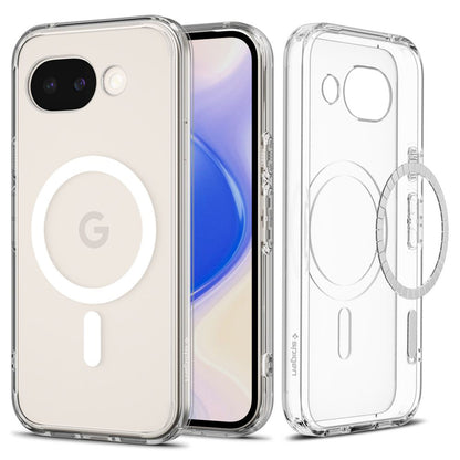 MagSafe-deksel for Google Pixel 10a, Spigen, Ultra Hybrid, Transparent Hvit ACS11276