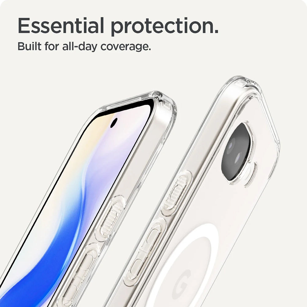MagSafe-deksel for Google Pixel 10a, Spigen, Ultra Hybrid, Transparent Hvit ACS11276