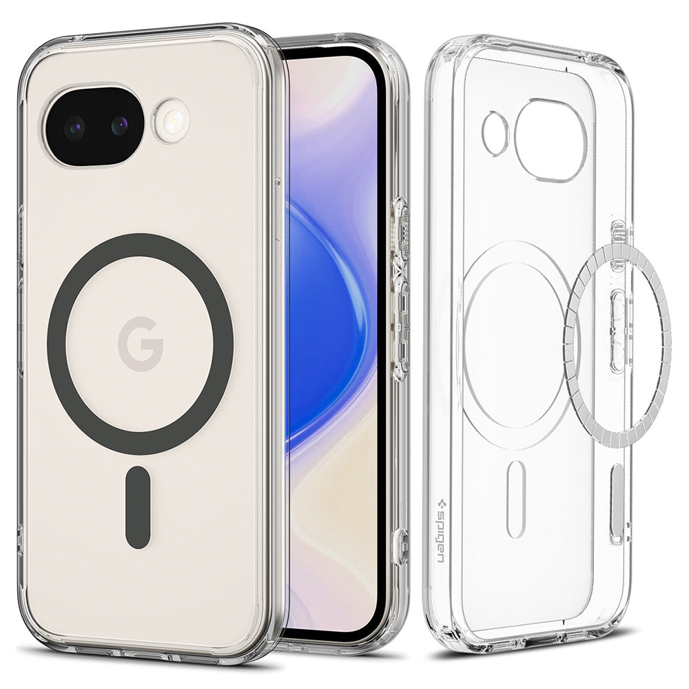MagSafe-deksel for Google Pixel 10a, Spigen, Ultra Hybrid, Transparent Grå ACS11277