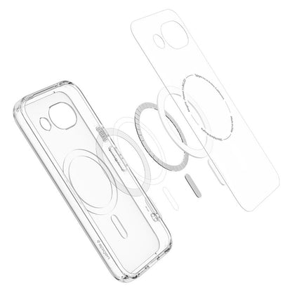 MagSafe-deksel for Google Pixel 10a, Spigen, Ultra Hybrid, Transparent Grå ACS11277