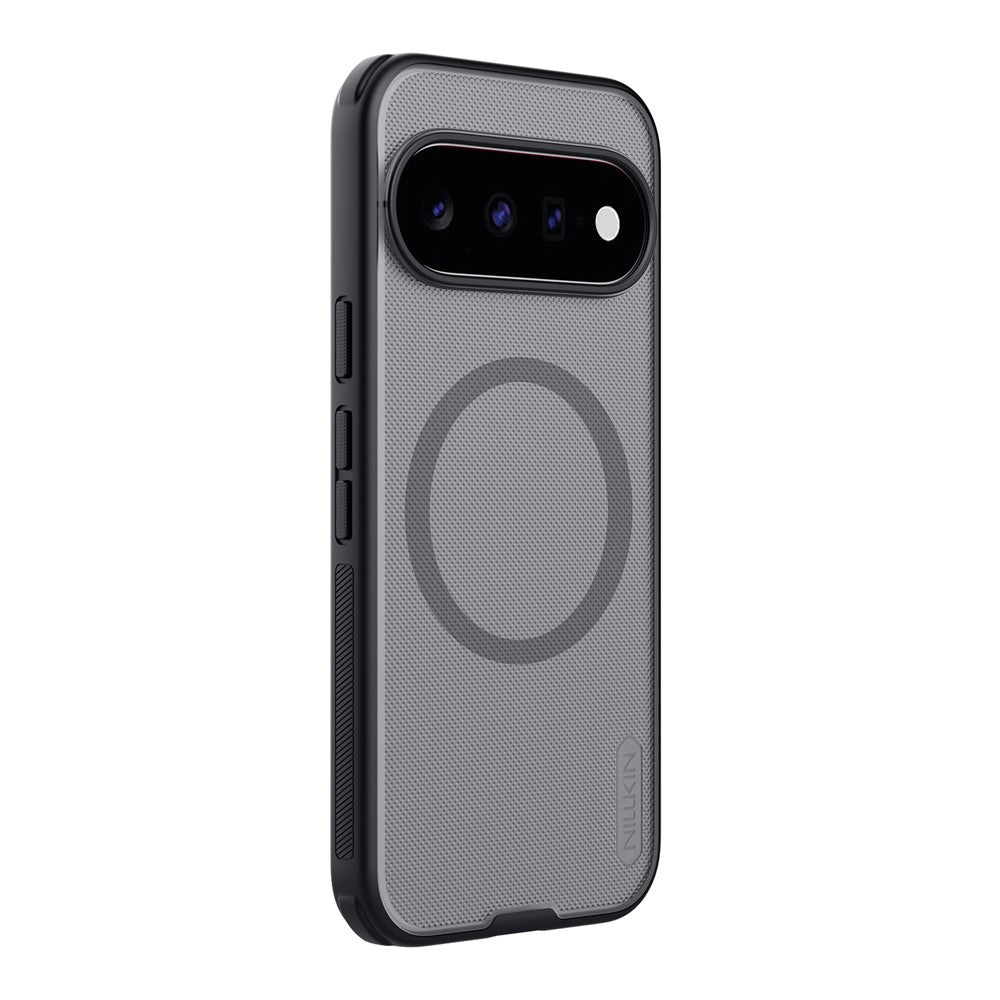 MagSafe-deksel til Google Pixel 11, Nillkin Super Shield Pro, svart, gjennomsiktig med satengfinish