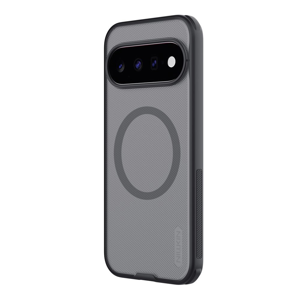 MagSafe-deksel til Google Pixel 11, Nillkin Super Shield Pro, svart, gjennomsiktig med satengfinish