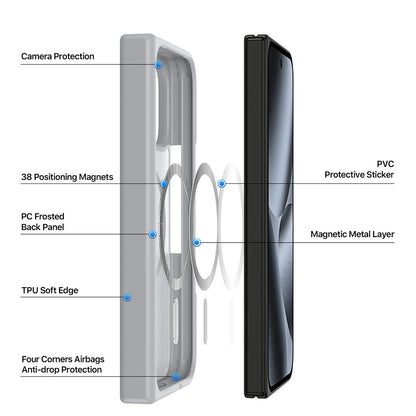 MagSafe-deksel for Google Pixel 11 Pro Fold, DUX DUCIS, Yind, Lys rosa