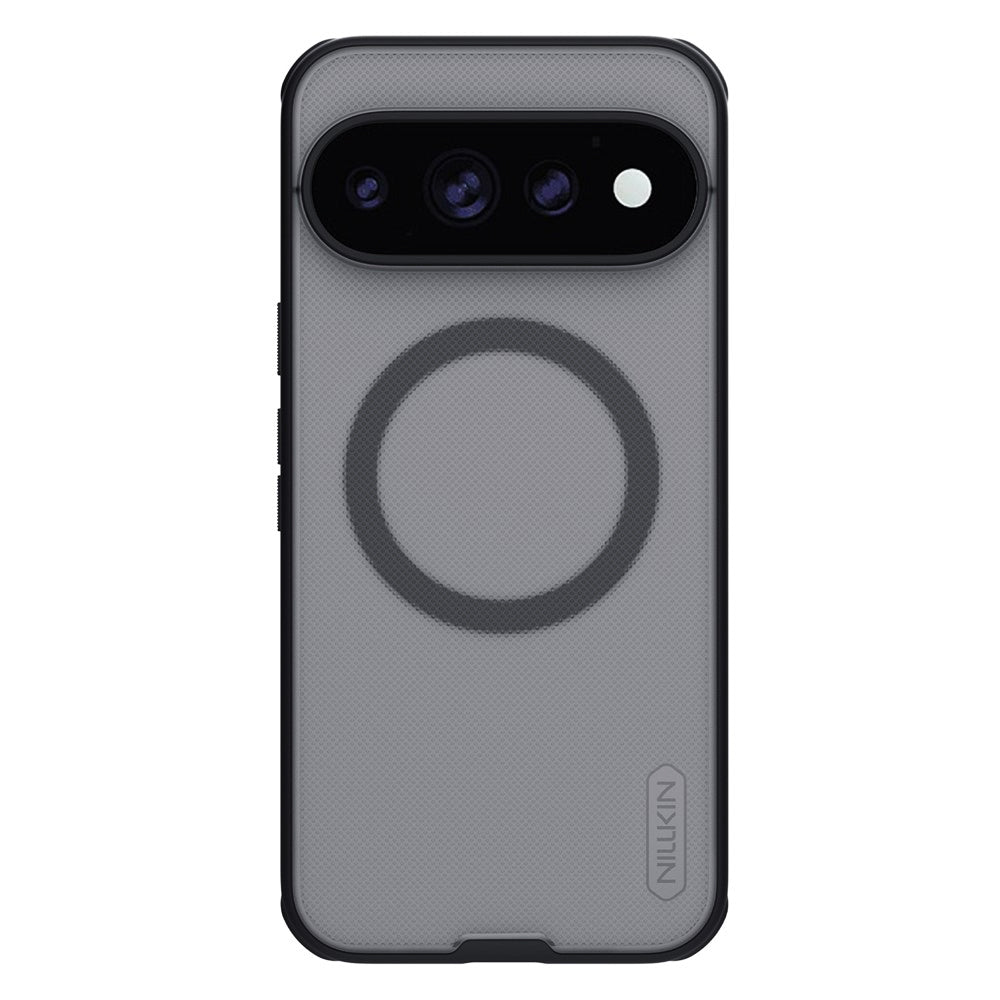 MagSafe-deksel til Google Pixel 11 Pro, Nillkin Super Shield Pro, svart, gjennomsiktig med satengfinish
