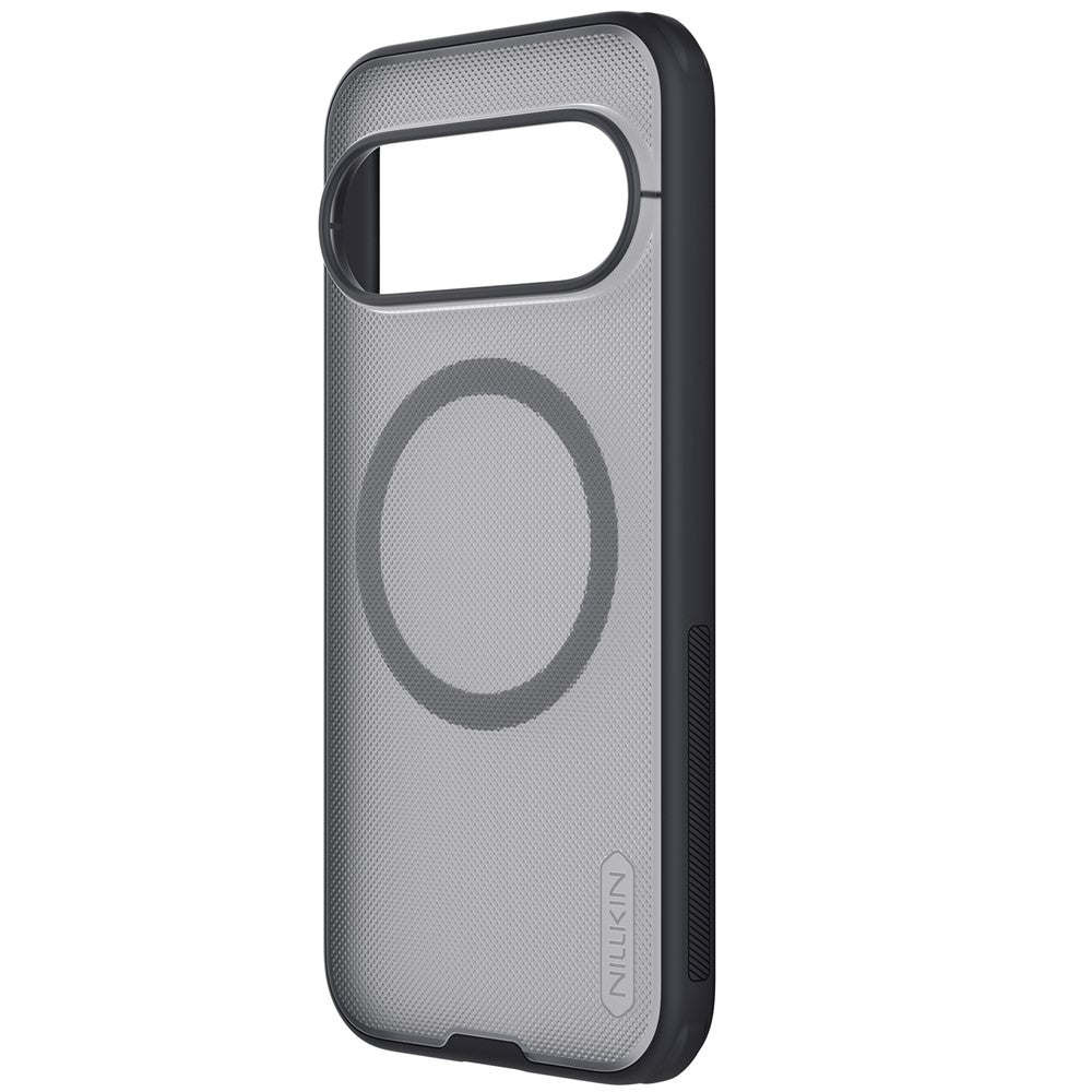 MagSafe-deksel til Google Pixel 11 Pro, Nillkin Super Shield Pro, svart, gjennomsiktig med satengfinish