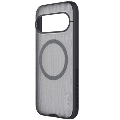 MagSafe-deksel til Google Pixel 11 Pro, Nillkin Super Shield Pro, svart, gjennomsiktig med satengfinish
